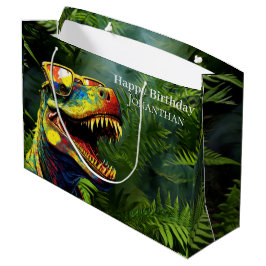 Bolsa De Regalo Grande Niños Dino Jurassic Jungle