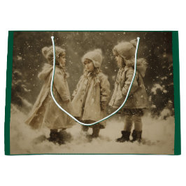 Bolsa De Regalo Grande Niños en invierno