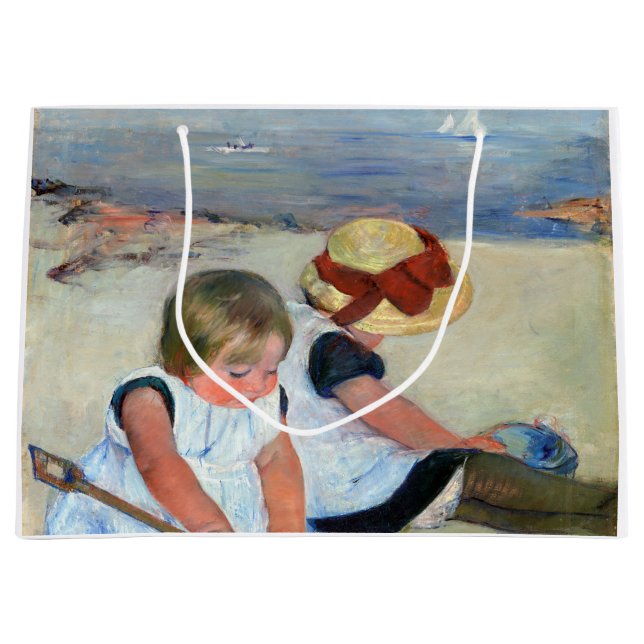 Bolsa De Regalo Grande Niños en la playa, Cassatt (Anverso)