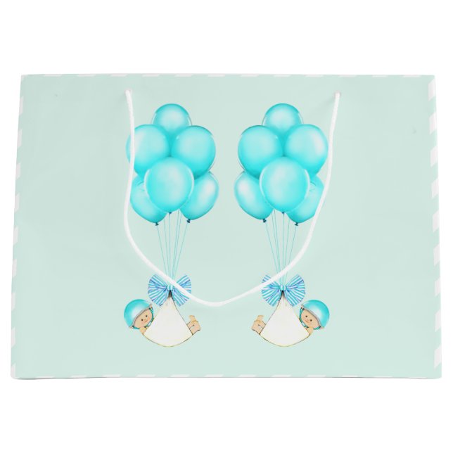 Bolsa De Regalo Grande Niños gemelos (Anverso)