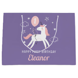 Bolsa De Regalo Grande Niños recortan el cumpleaños personalizado de Unic