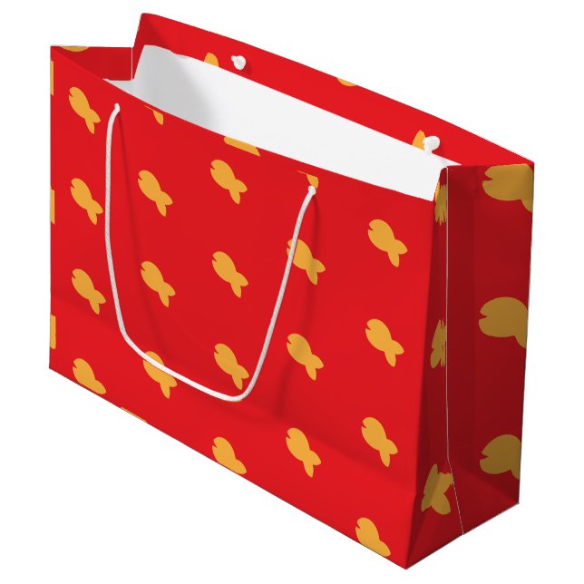 Bolsa De Regalo Grande Niños Rojos (Angulo Anverso)