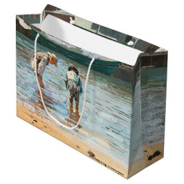 Bolsa De Regalo Grande Niños Vadeando (1873) Por Winslow Homer