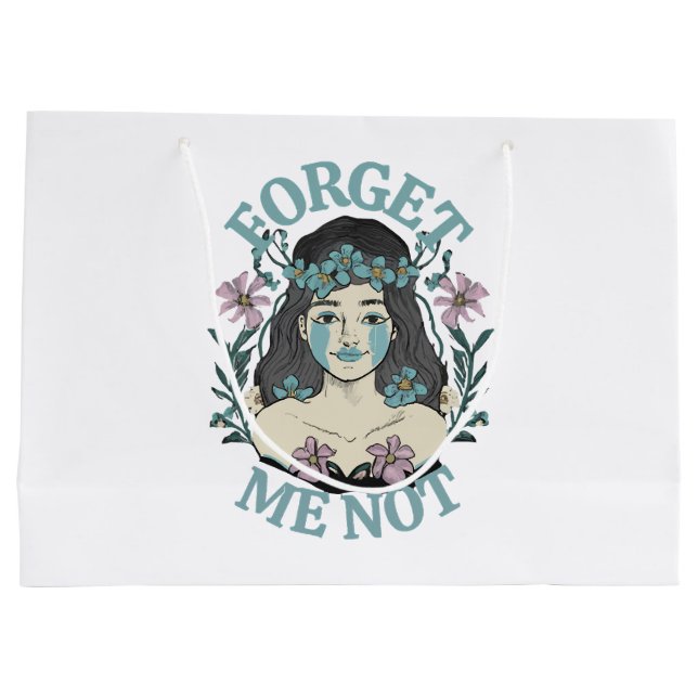 Bolsa De Regalo Grande No me olvides (Reverso)