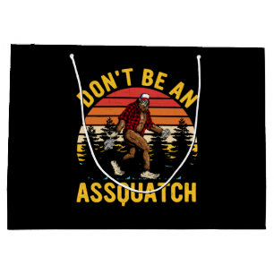 Bolsa De Regalo Grande No seas un Assquatch