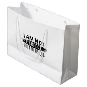 Bolsa De Regalo Grande No soy perfecto, pero soy único