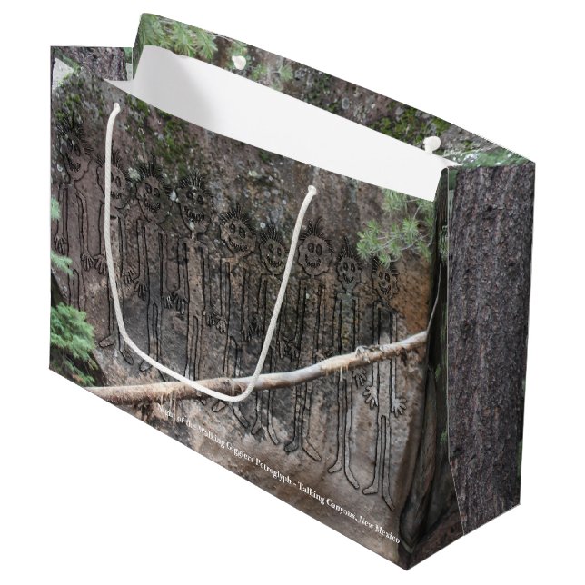 Bolsa De Regalo Grande Noche de los contrabandistas ambulantes Petroglyph (Angulo Anverso)