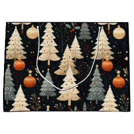 Bolsa De Regalo Grande Noir Noël tree