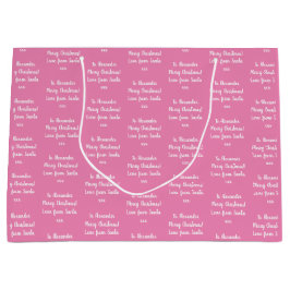 Bolsa De Regalo Grande Nombre Amor De Los Navidades De Santa Rosa