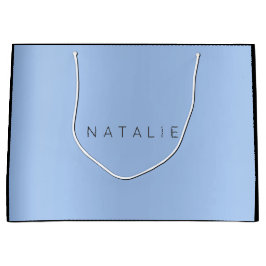 Bolsa De Regalo Grande Nombre Baby Blue Pearly Gift Minimal