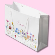 Nombre de acuarela Flor silvestre boho minimalista