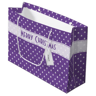 Bolsa De Regalo Grande Nombre de etiqueta de regalo: Patrón de árbol mora