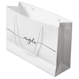 Bolsa De Regalo Grande Nombre de firma Black Glam