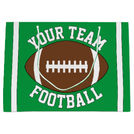 Bolsa De Regalo Grande Nombre del equipo de fútbol personalizado o Fiesta