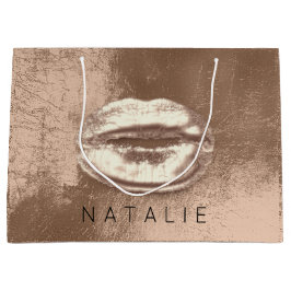 Bolsa De Regalo Grande Nombre Levantamientos de besos Metalizado Choclate