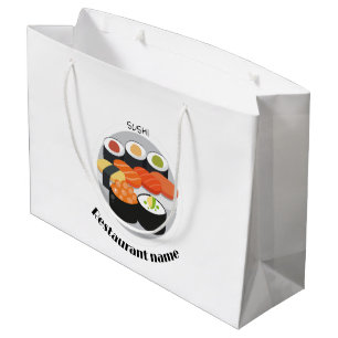 Bolsa De Regalo Grande Nombre personalizado del gradiente alimenticio de