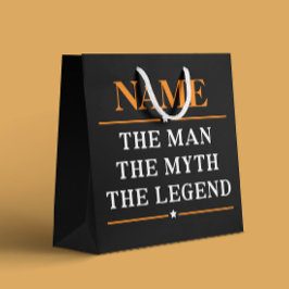 Bolsa De Regalo Grande Nombre Personalizado El Hombre El Mito La Leyenda