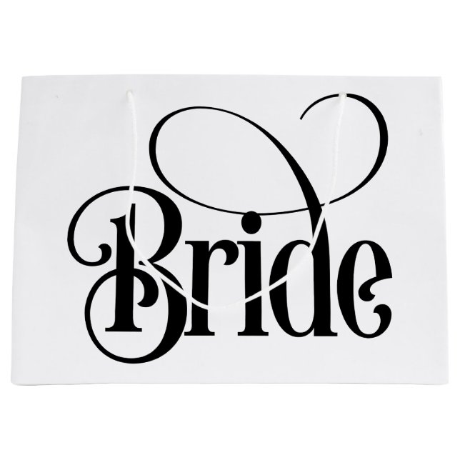 Bolsa De Regalo Grande Novia (diseño 3) (Anverso)