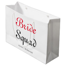 Bolsa De Regalo Grande Novia Escuadrón de la Brigada de la Fiesta de la B