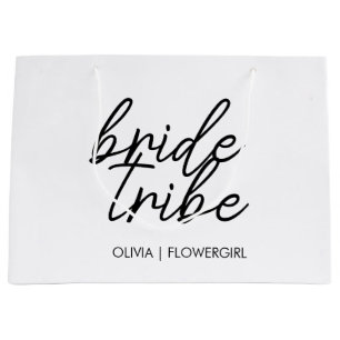 Bolsa De Regalo Grande Novia Tribu Florista de Boda Moderna