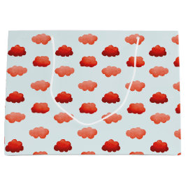 Bolsa De Regalo Grande Nuages oranges à l'aquarelle