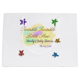 Bolsa De Regalo Grande Nubes de arcoíris brillan Brillan Brillan Estrelli