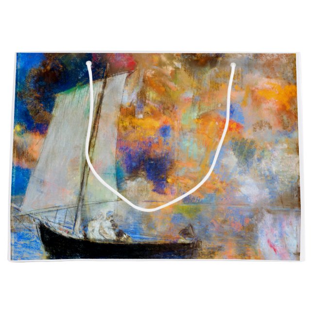 Bolsa De Regalo Grande Nubes de flores, Redon (Anverso)