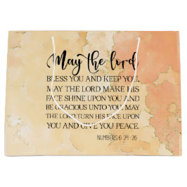 Bolsa De Regalo Grande Números 6:24-26 El Señor te bendice y te guarda