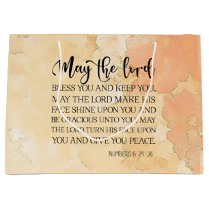 Bolsa De Regalo Grande Números 6:24-26 El Señor te bendice y te guarda