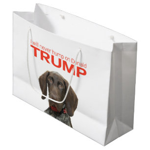 Bolsa De Regalo Grande ¡Nunca voy a zumbar sobre Donald Trump!