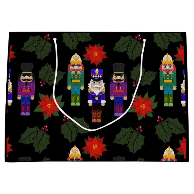 Bolsa De Regalo Grande Nutcrackers Christmas Gift Bag (Anverso)