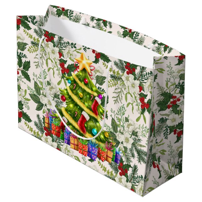 Bolsa De Regalo Grande O Christmas Tree Large Gift Bag (Angulo reverso)