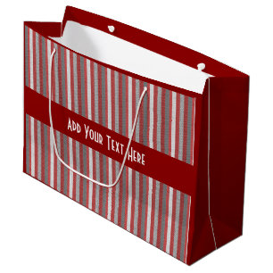 Bolsa De Regalo Grande Ocasiones multi personalizadas de las rayas