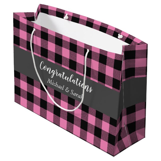 Bolsa De Regalo Grande Oh Deer Baby Shower Pink (Angulo reverso)