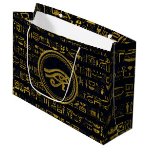 Bolsa De Regalo Grande Ojo egipcio del oro de Horus - Wadjet