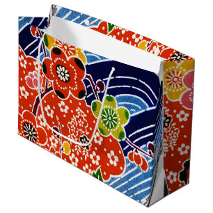 Bolsa De Regalo Grande Ojo japonés okinawense (Bingata)