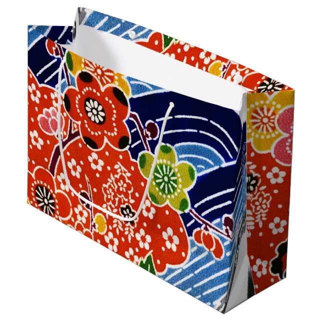 Bolsa De Regalo Grande Ojo japonés okinawense (Bingata) (Angulo Anverso)