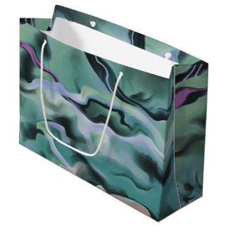 Bolsa De Regalo Grande Olas En Armonía De La Pour Acrílica Resumen De Art
