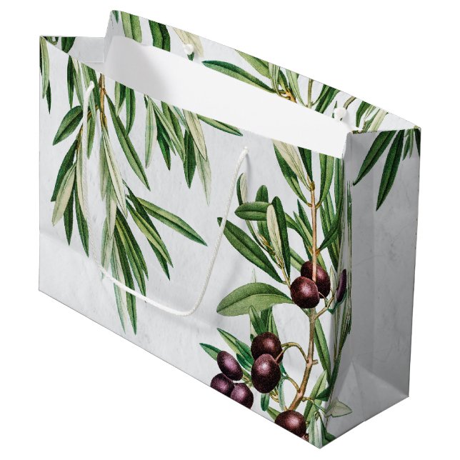 Bolsa De Regalo Grande Olive sale de la isla mediterránea griega (Angulo Anverso)