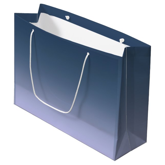 Bolsa De Regalo Grande Ombre rosa azul. (Angulo Anverso)