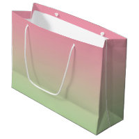 Ombre rosado y verde