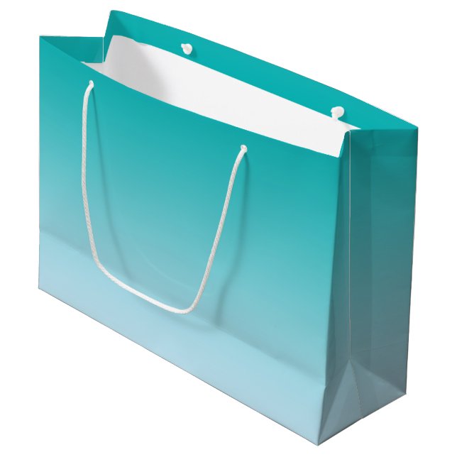 Bolsa De Regalo Grande Ombre verde azulado (Angulo Anverso)