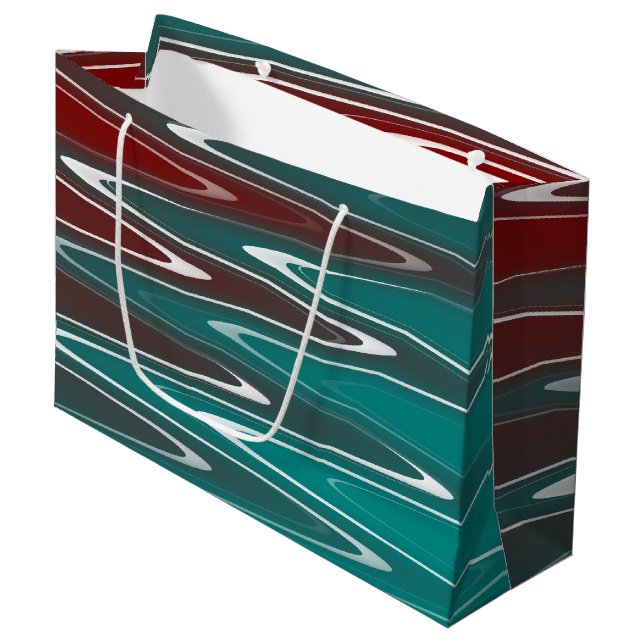 Bolsa De Regalo Grande Ondas blancas (Angulo Anverso)