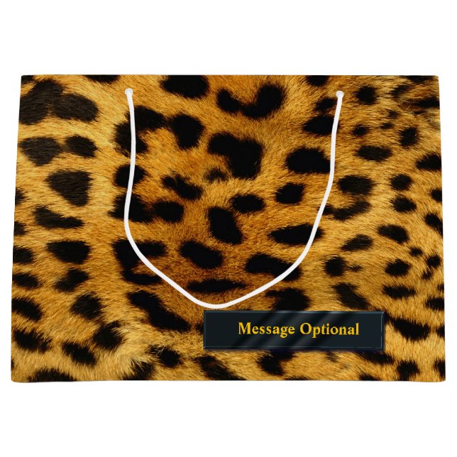 Bolsa De Regalo Grande Opciones de Leopardo 2 (Anverso)