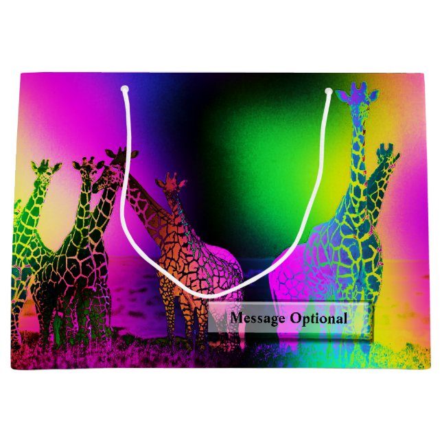 Bolsa De Regalo Grande Opciones de Retro África 1 (Anverso)