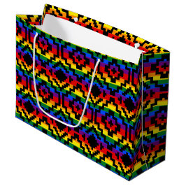 Bolsa De Regalo Grande Orgullo arcoiris LGBTQ geométrico