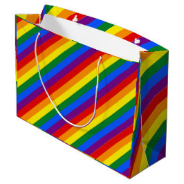 Bolsa De Regalo Grande Orgullo de las franjas arcoiris