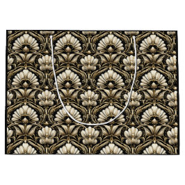 Bolsa De Regalo Grande Ornamental Art Deco – Noir | Decorative Luxe