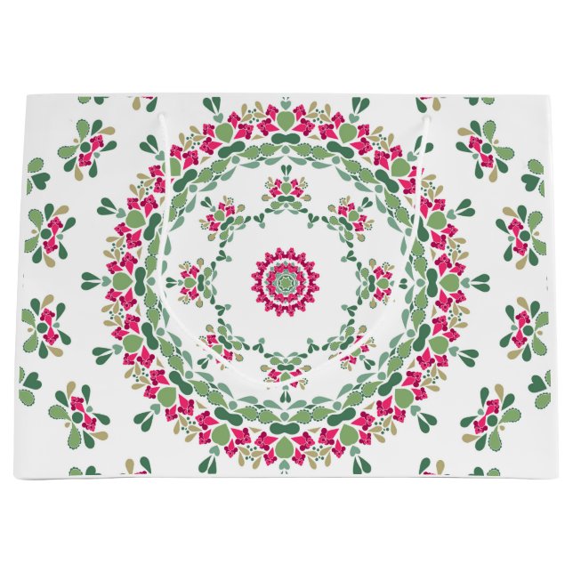 Bolsa De Regalo Grande Ornamento floral (Anverso)