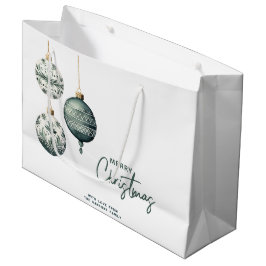 Bolsa De Regalo Grande Ornamentos de estilo nórdico moderno Feliz Navidad